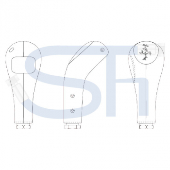Griff - ohne E-Schalter - für Kreuzschalthebel