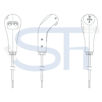 Griff - mit 2 E-Schalter - für Kreuzschalthebel