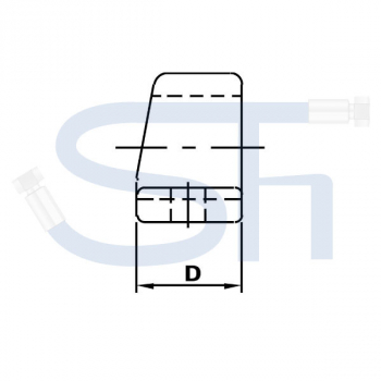 Lagerbock für Teleskopzylinder 40mm