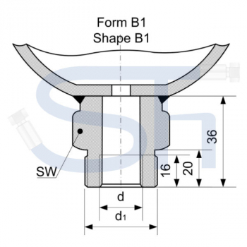 Membranspeicher 0,60 Liter - 330 Bar