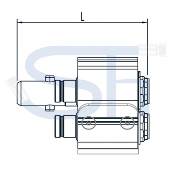 Multikupplung CEJN Multi-X Duo 12,5 - Nippelseite (Loshälfte)