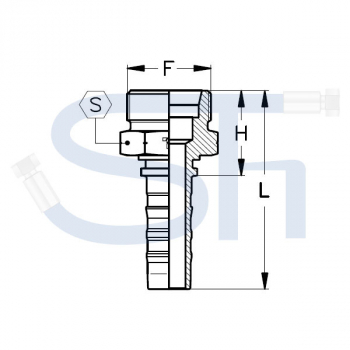 Pressarmatur DN19 - 20S - AG - DKOS-S - 4SH