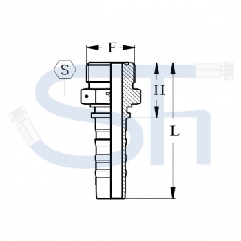 Pressarmatur DN31 - 2" - AG - ORFS - 4SH