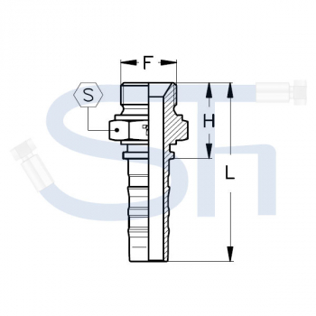 Pressarmatur DN31 - R 1 1/4" - AG - DKOR-S - 4SH