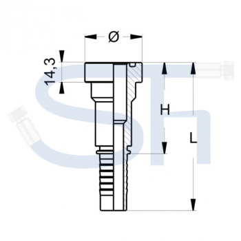 Pressarmatur DN25 - 1" - SAE 9000 PSI