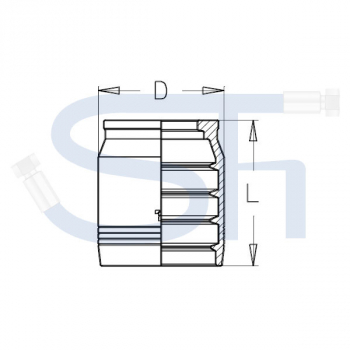 Pressfassung für 4SH DN19 - 3/4"