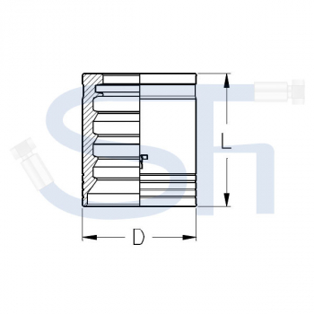 Pressfassung für 4SP DN19 - 3/4"