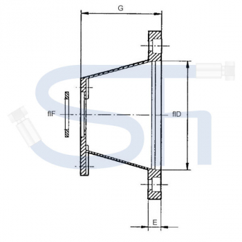 Pumpenträger für Elektromotor - Lochkreis Ø 215,00mm - BG1