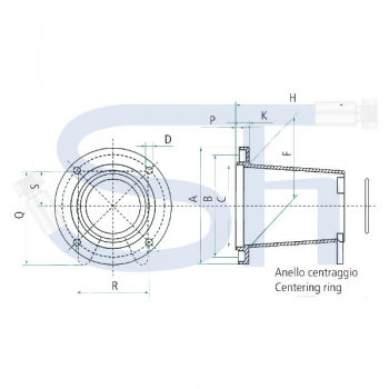 Pumpenträger für Verbrennungsmotor - Lochkreis Ø 78,50mm - BG1