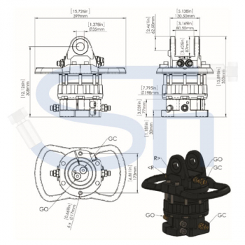 Finn Rotator CR 600 mit Flansch