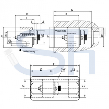 Rohrbruchsicherungsventil R 1/2" IG