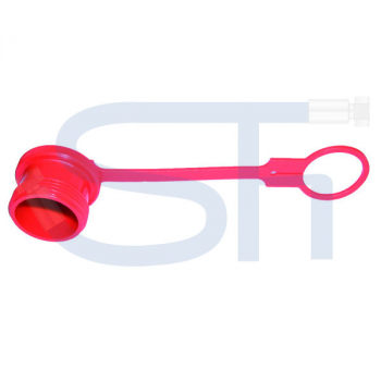 Staubschutz für Rohrleitungskupplung BG2 Stecker (Loshälfte) - Rot
