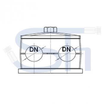 Doppelrohrschelle 12mm