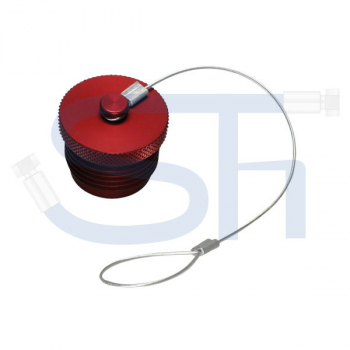 Staubschutz für Flachdichtende Schraubkupplung BG1 Muffe - UDK - Rot