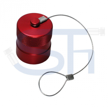 Staubschutz für Flachdichtende Schraubkupplung BG1 Stecker - UDK - Rot
