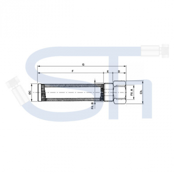 Saugfilter Tankeinbau R 1/2" - R 1" - 250µm - zum Einschrauben