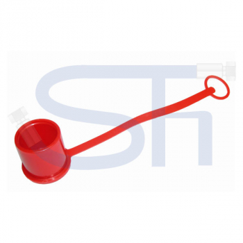 Staubschutz für Flachdichtende Steckkupplung BG1 Muffen - Rot
