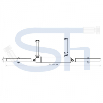 Hydraulischer Verriegelungssatz für Schnellwechselrahmen