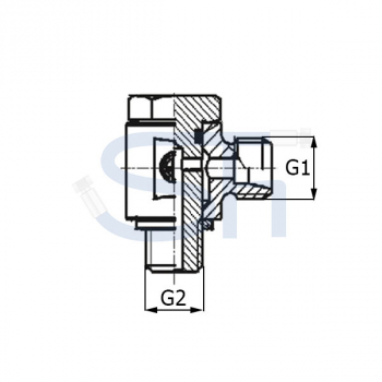 Schwenkverschraubung 12L -R 1/2"