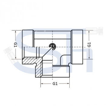 T-Muffe R 1 1/2"