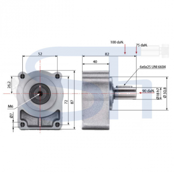 Vorsatzlager für Pumpe BG1 - Ø 18,00 - Ø 50,80