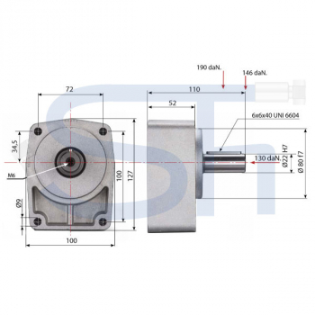 Vorsatzlager für Pumpe BG2 - Ø 22,00 - Ø 80,00