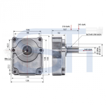 Vorsatzlager für Pumpe BG3 - Ø 24,00 - Ø 50,80