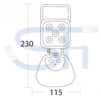 LED-Arbeitsleuchte - Akku