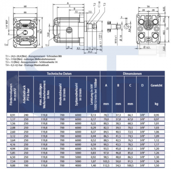 Zahnradmotor ViVoil - BG1 - 5,85ccm - Ø 30mm - Welle konisch 1:8 verstärkt - Ölanschlüsse Innengewinde - reversierbar