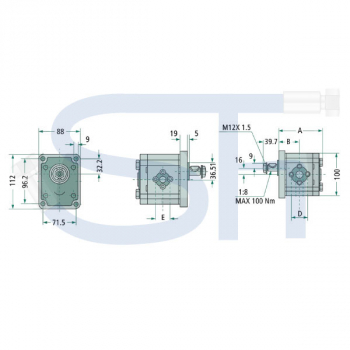 Zahnradmotor 10ccm - BG2 - 1:8