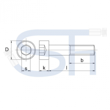 DIN 912 Zylinderschraube mit Innensechskant metrisch M 6x60 - 8,8 verzinkt