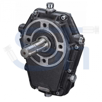 Zapfwellengetriebe BG3 - 1:1,5 - mit Stummel - ohne Pumpe - Stahlguss - für Axialkolbenpumpen