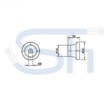 Schutztopf für BG2 + BG3 Getriebe / Zapfwellenschutztopf