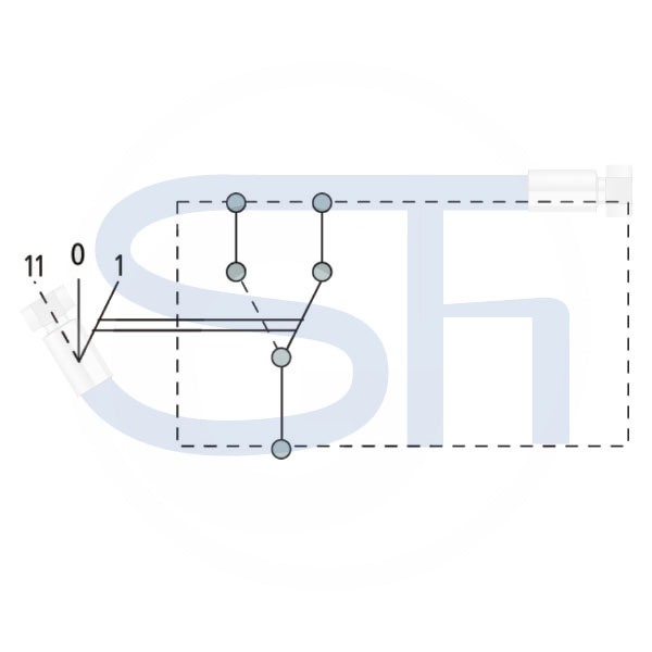 COBO Wippschalter für Lüfter - 2 Funktionen - 3 Steckanschlüsse