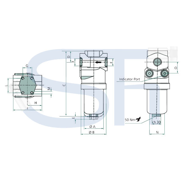 Druckfilter 75 Liter - Leitungseinbau