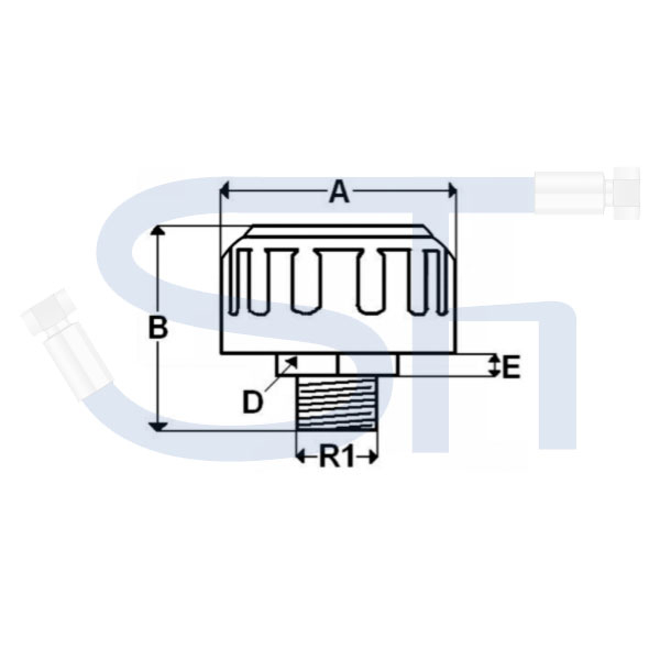 Einfüll- & Belüftungsschraube aus Metall R 1/2"