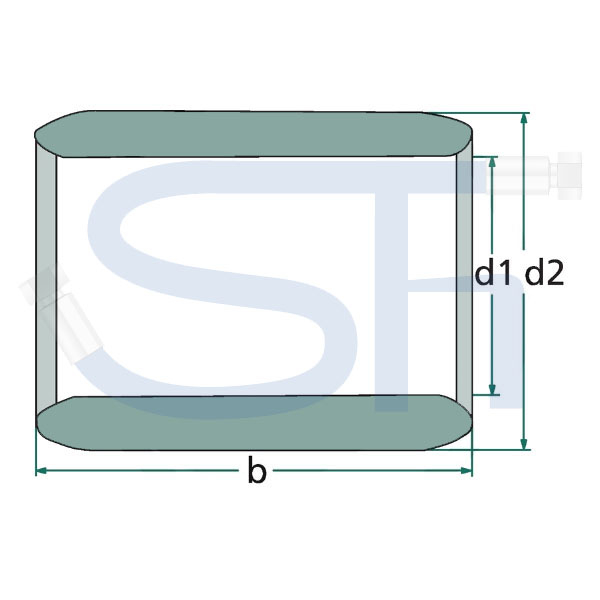 Einspannbuchse für 60mm Bolzen - Länge 60mm