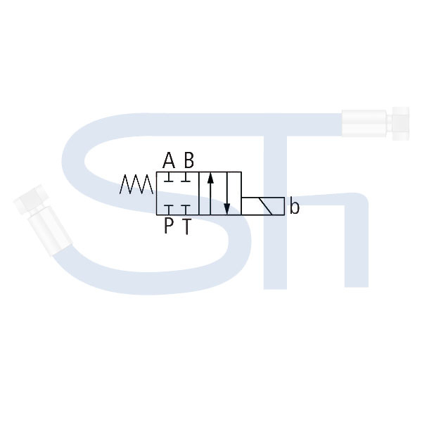 4/2-Wegeventil CETOP 05 - 120 l/min - NG10 - 24 V DC - Schaltstellung HB