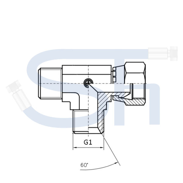 Einstellbare L-Verschraubung R 1/4"