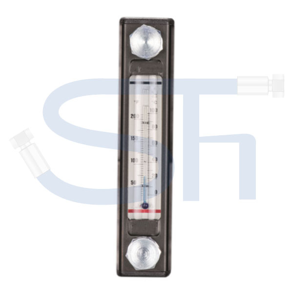 Füllstandsanzeige 127mm - M12 - mit Thermometer