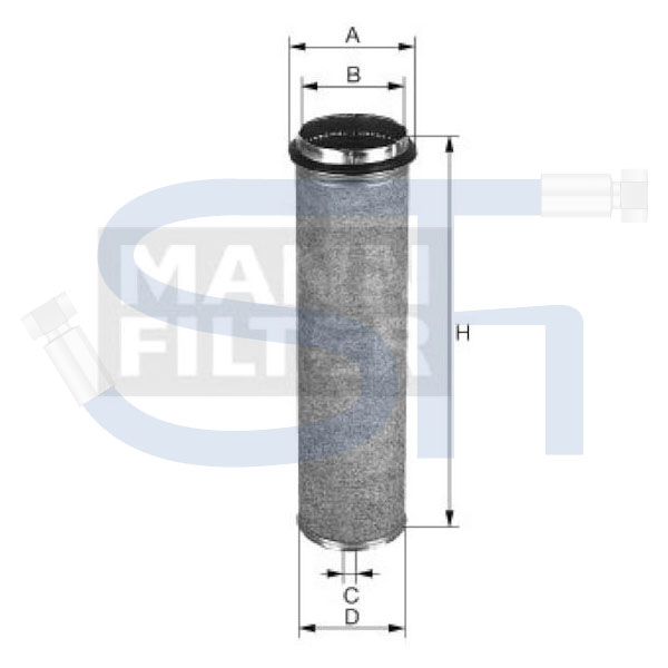 Sekundaerluftfilterelement - CF 700 - MANN-FILTER