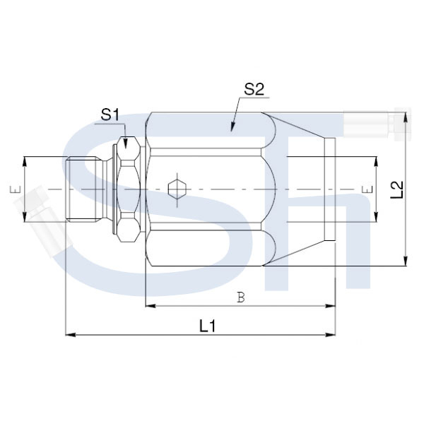 Gerade Einschraubdrehverschraubung R 1 1/4"