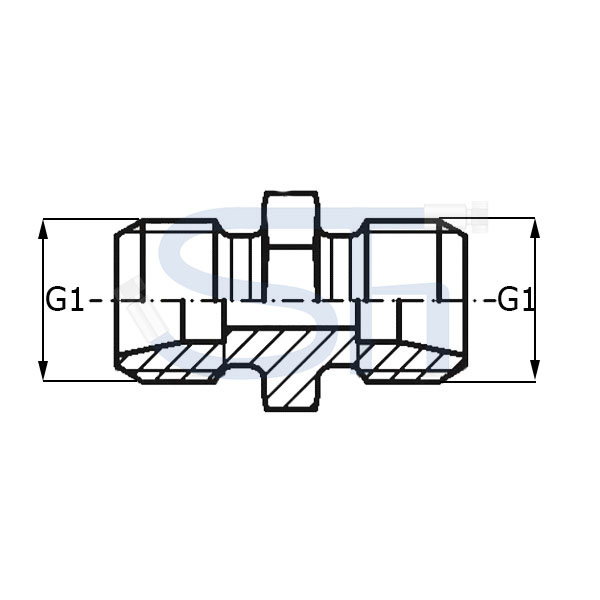 Gerade Verschraubung 30S - Edelstahl V4A