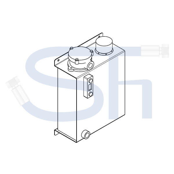 Hydrauliköltank 15 Liter - Schmal