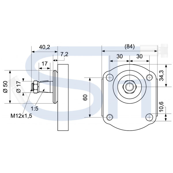 DEUTZ - Hydraulikpumpe 16ccm - BG2 - Konus 1:5 - linksdrehend - 0510615326, 0510615317 - 05er, 06er, 07er, DX3.10-3.90, DX und DX-V, alle Intrac