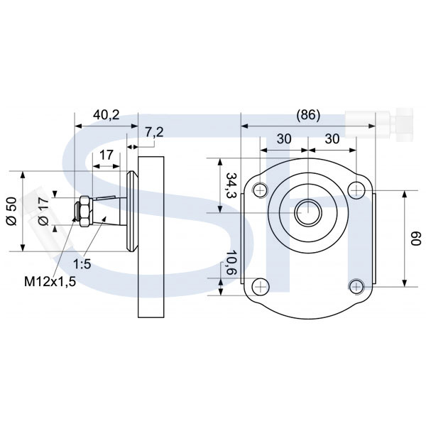 DEUTZ - Hydraulikpumpe 19ccm + 11ccm - BG2 - Konus 1:5 - linksdrehend - 0510665368 - DX Agroxtra, Agroprima, Agrostar, Tandempumpe