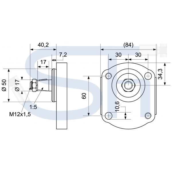 JOHN DEERE - Hydraulikpumpe 8ccm - BG2 - Konus 1:5 - linksdrehend - 0510415301, 0510415311, 353-844