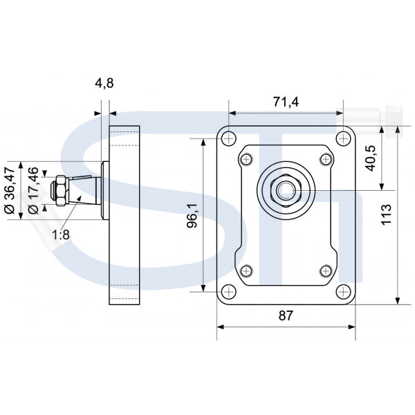 NEW HOLLAND - Hydraulikpumpe 14ccm - BG2 - Konus 1:8 - linksdrehend - 0510525359