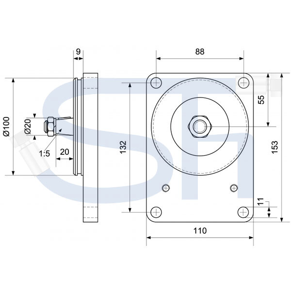 STEYR - Hydraulikpumpe 17ccm - BG2 - Konus 1:5 - linksdrehend - 0510625337, 430 540 545 650 870