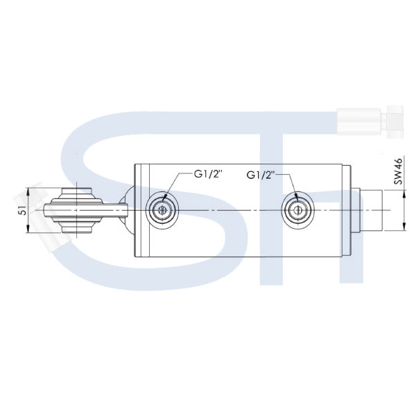 Hydraulisch verstellbare Seitenstrebe